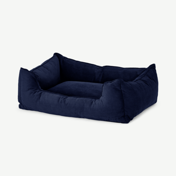 Kysler Pet Bed, Medium, Navy Corduroy